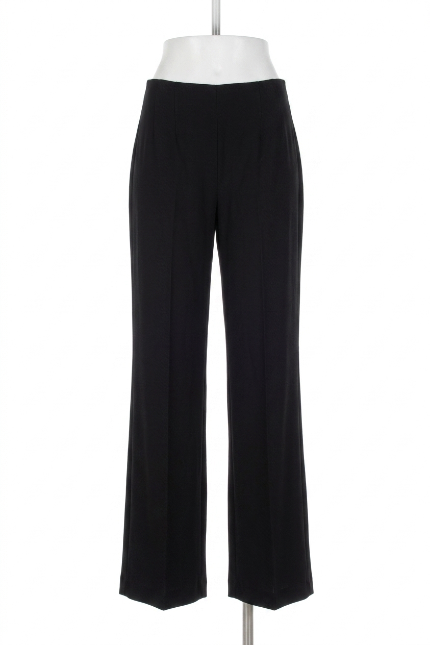 New Joseph Ribkoff Pull On Heavy Knit Wide Leg Pants In Black